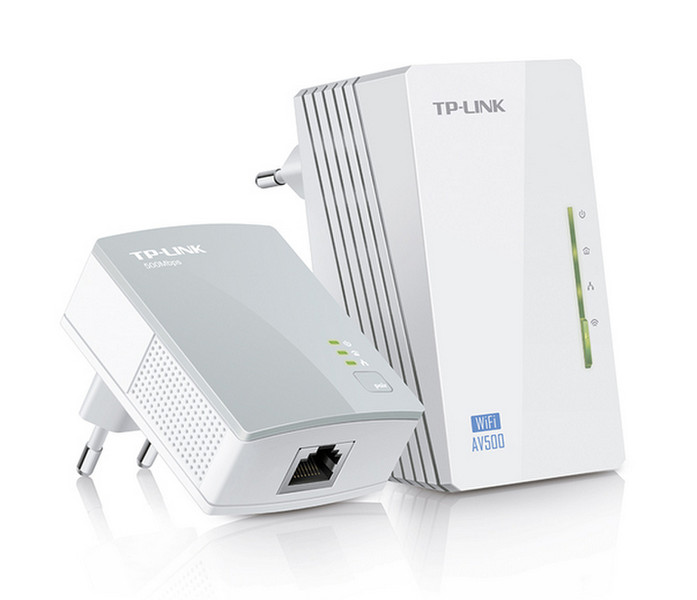 TP-LINK TL-WPA4220KIT Eingebauter Ethernet-Anschluss WLAN Weiß 2Stück(e) PowerLine Netzwerkadapter