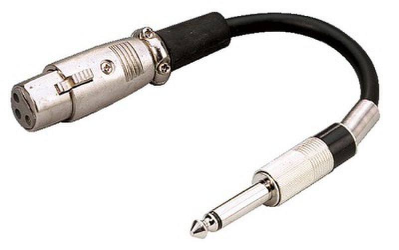 IMG Stage Line MCA-15/1 6.3mm XLR Schwarz, Silber Kabelschnittstellen-/adapter