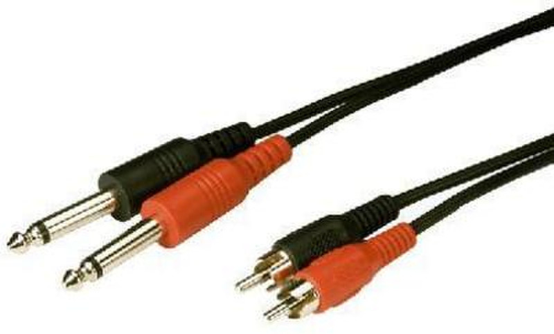 IMG Stage Line MCA-504 5m 2 x 6.35mm 2 x RCA Black