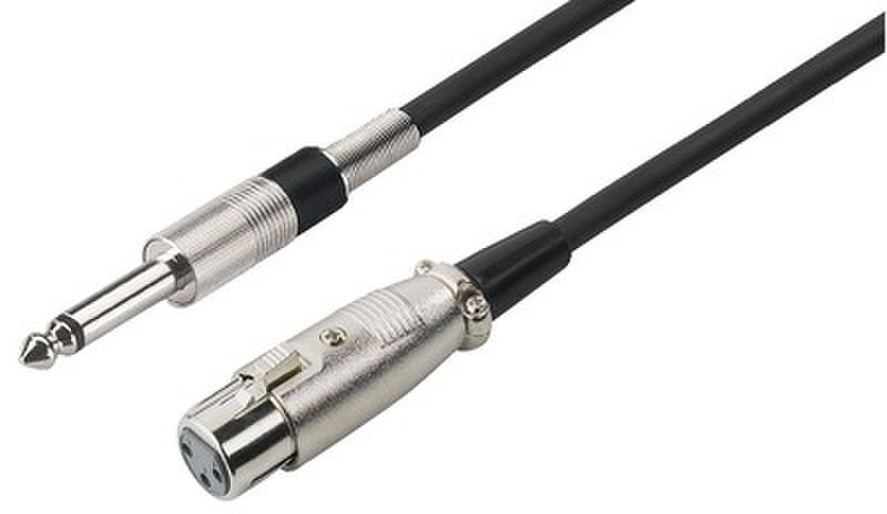 IMG Stage Line 6m, XLR - 6.3mm 6m 6.35mm XLR (3-pin) Black