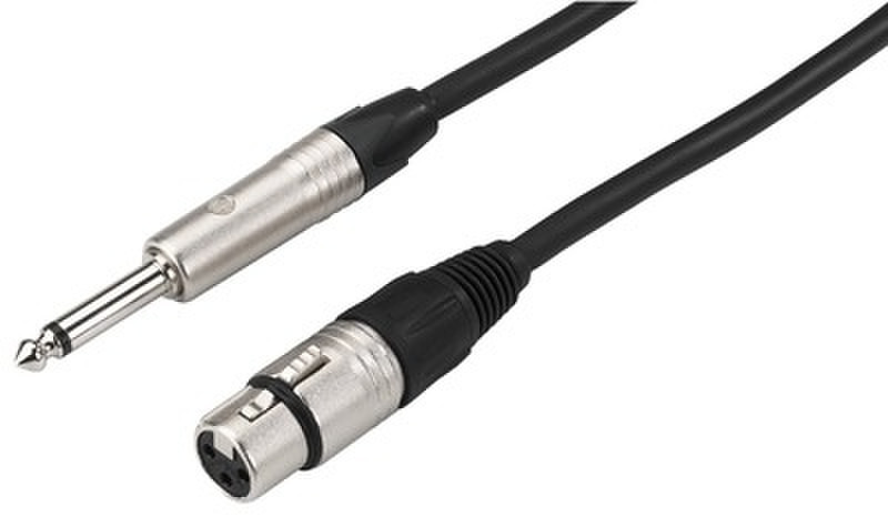 IMG Stage Line 6m, XLR - 6.3mm 6m 6.35mm XLR (3-pin) Black