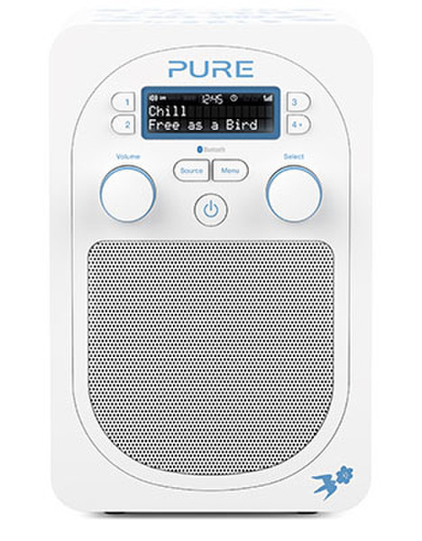 Pure Evoke D2 Rob Ryan Цифровой Синий, Белый радиоприемник