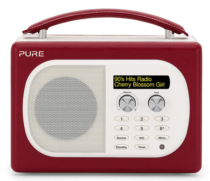 Pure Evoke Mio Персональный Цифровой Вишневый радиоприемник