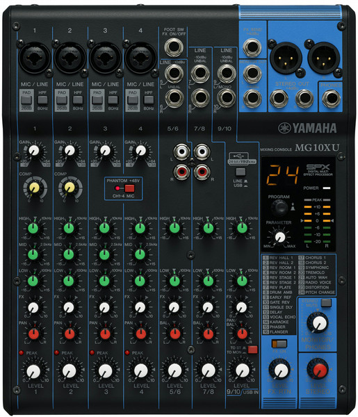 Yamaha MG10XU DJ mixer