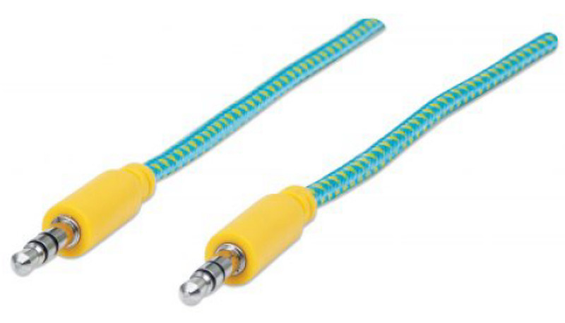 Manhattan 352789 1m 3.5mm 3.5mm Green,Yellow audio cable