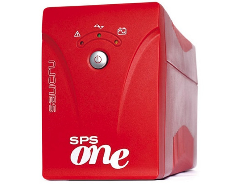Salicru SPS ONE Line-Interactive 700VA 2AC outlet(s) Compact Red uninterruptible power supply (UPS)