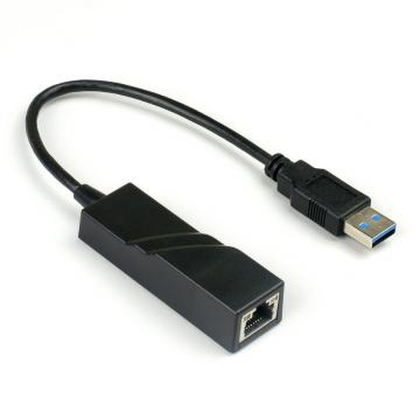 Magnese MA-403037 USB Ethernet Черный кабельный разъем/переходник
