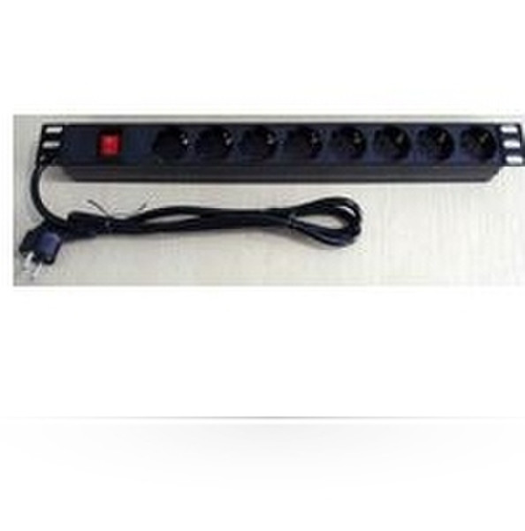 Microconnect CABINETACC25 8AC outlet(s) 1U Black power distribution unit (PDU)