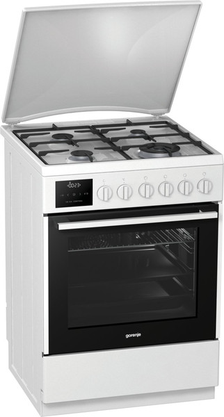 Gorenje K637E10WKE Freistehend Gas hob A Weiß