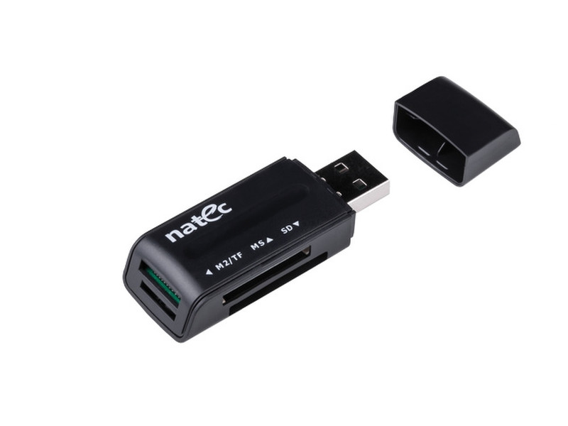 Natec Genesis ANT 3 Mini USB 2.0 Black card reader