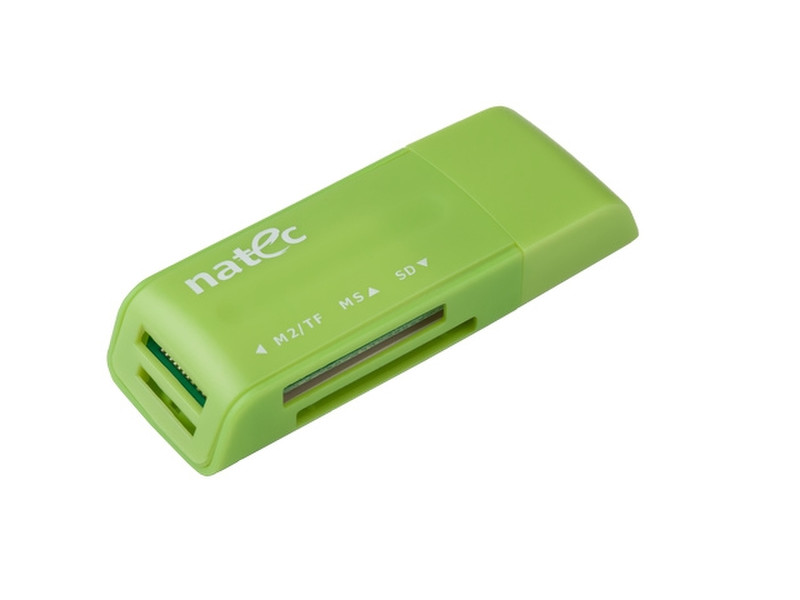 Natec Genesis ANT 3 Mini USB 2.0 Зеленый устройство для чтения карт флэш-памяти