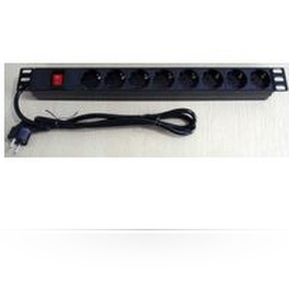 Microconnect CABINETACC23 8AC outlet(s) 1U Black power distribution unit (PDU)
