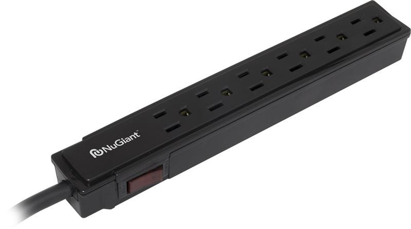 Inland NSS31 6AC outlet(s) 120V 0.6m Black surge protector