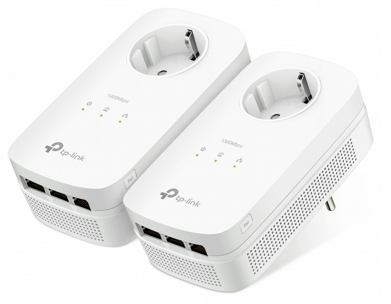 TP-LINK TL-PA8030PKIT 1200Mbit/s Eingebauter Ethernet-Anschluss Weiß 2Stück(e) PowerLine Netzwerkadapter