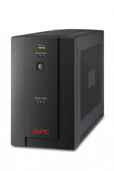 APC Back-UPS Интерактивная 950ВА Tower Черный источник бесперебойного питания
