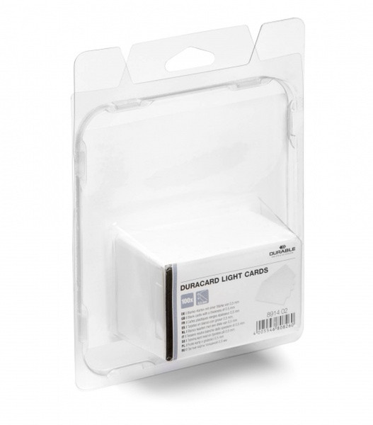 Durable 8914-02 blank plastic card