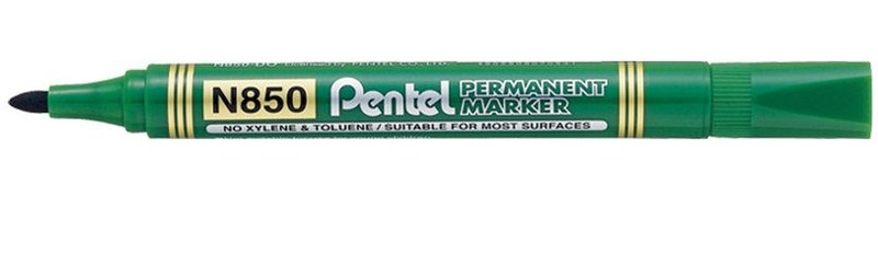 Pentel N850 Зеленый 12шт перманентная маркер