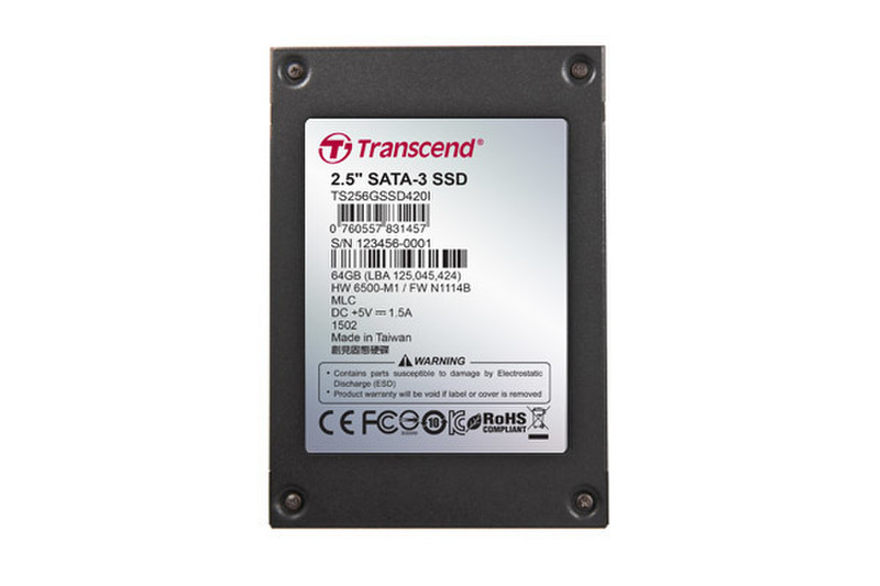Transcend TS64GSSD420I Serial ATA III internal solid state drive