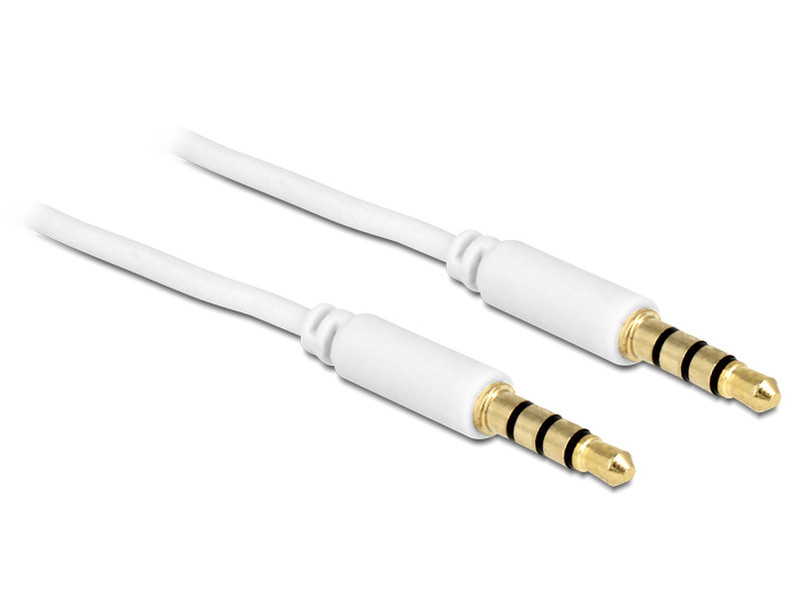 DeLOCK 83441 2m 3.5mm 3.5mm Weiß Audio-Kabel