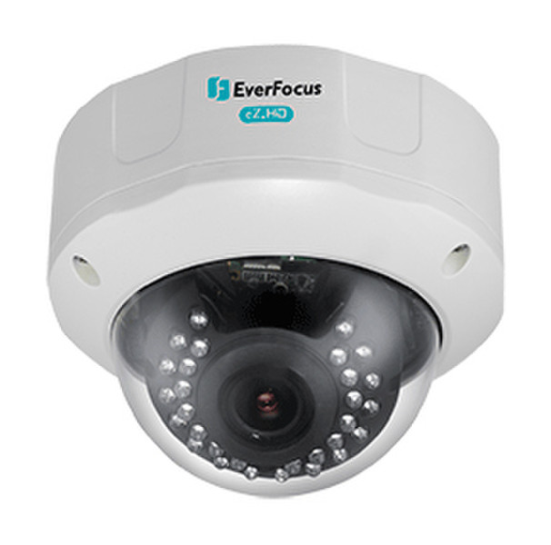 EverFocus EHD930 CCTV security camera Вне помещения Dome Белый камера видеонаблюдения