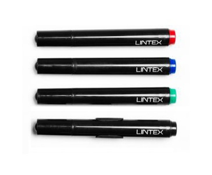 Lintex Felt-tip pens 4 Черный, Синий, Зеленый, Красный 4шт маркер