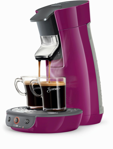 Senseo Viva Café HD7826/71 freestanding Fully-auto Pod coffee machine 0.9L 6cups Purple coffee maker