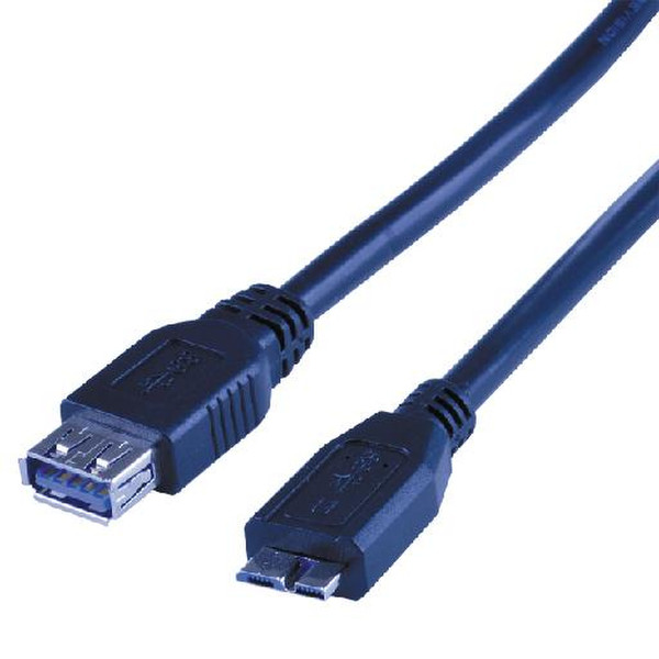 MCL USB 3.0 OTG A/Micro-B 1m USB A Micro-USB B Black USB cable