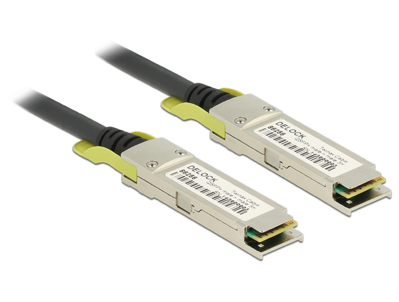 DeLOCK 86256 3m QSFP+ QSFP+ Black InfiniBand cable