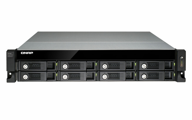 QNAP UX-800U-RP HDD enclosure 2.5/3.5Zoll Schwarz