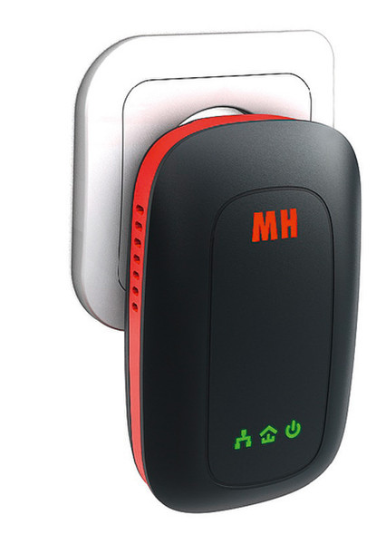 maxSMART 114964 500Мбит/с Подключение Ethernet Черный, Красный 1шт PowerLine network adapter