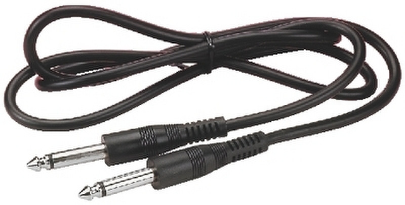 Monacor MCC-122/SW 1.2m 6.35mm 6.35mm Schwarz Audio-Kabel