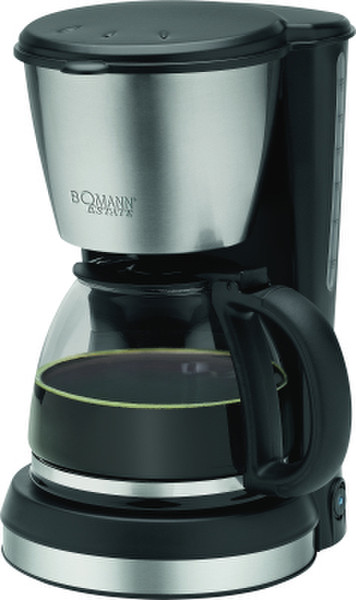 Bomann KA 1369 CB Drip coffee maker 1.5L 14cups Black,Stainless steel