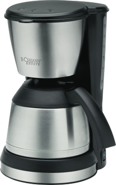 Bomann KA 1370 CB Drip coffee maker 1.2L 10cups Black,Stainless steel