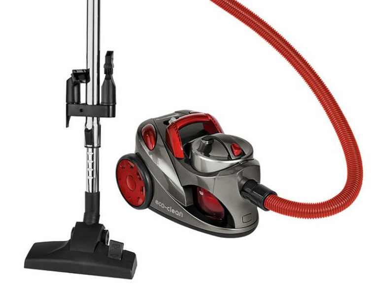 Clatronic BS 1294 Cylinder vacuum cleaner 1.25L 700W A Black,Red
