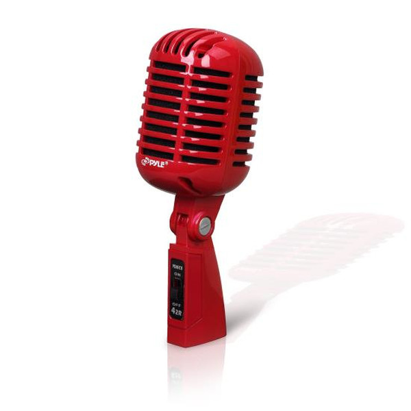 Pyle PDMICR42R Stage/performance microphone Wired Red microphone