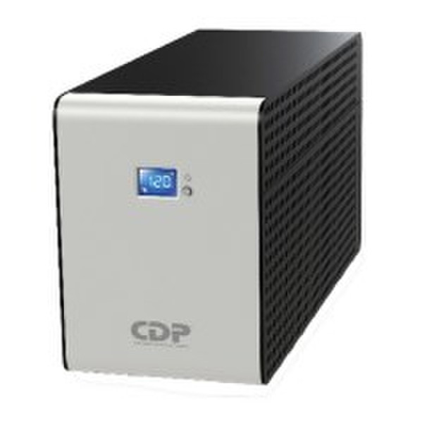 CDP R-SMART1210 1200VA 5AC outlet(s) Kompakt Schwarz, Weiß Unterbrechungsfreie Stromversorgung (UPS)