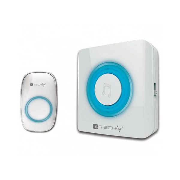 Techly Wireless Doorbell up to 300m with Lithium Battery and Remote Control I-BELL-RING02