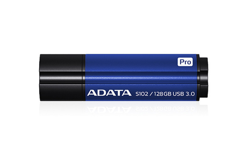 ADATA S102 Pro Advanced 128ГБ USB 3.0 Черный, Синий USB флеш накопитель