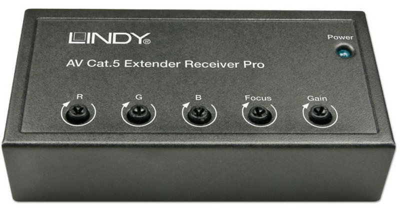 Lindy 32767 AV receiver Black AV extender