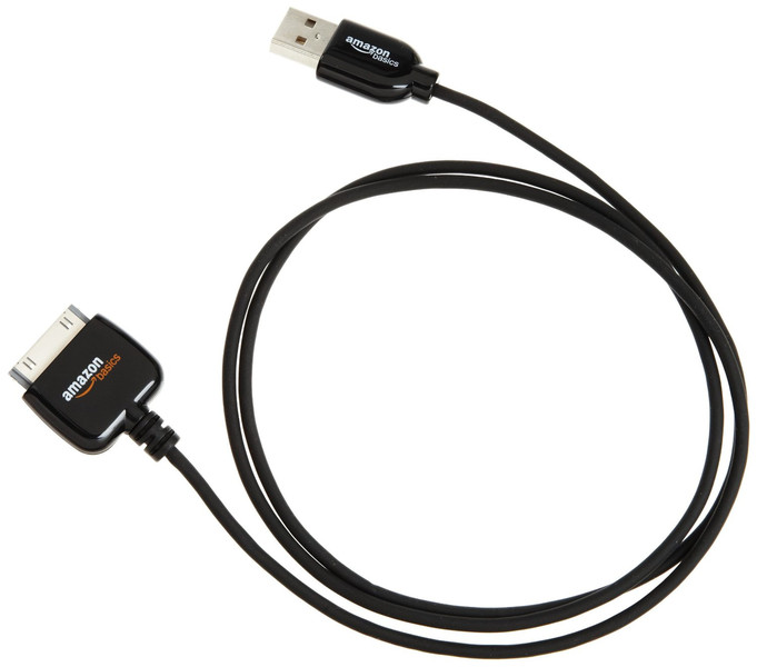 AmazonBasics B004SBBD8U-MAPARENT 1м USB A Lightning Черный кабель USB