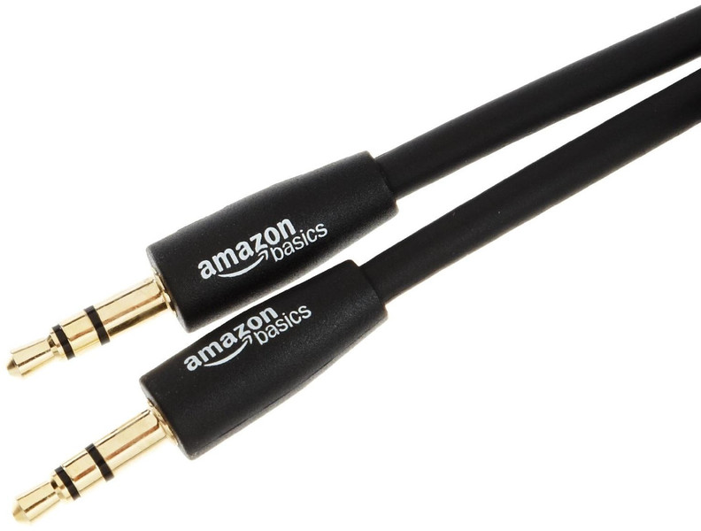 AmazonBasics PRIRFQ301-MAPARENT 2м 3.5mm 3.5mm Черный аудио кабель