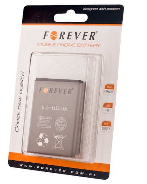 Forever 786631 Lithium-Ion 1450mAh rechargeable battery