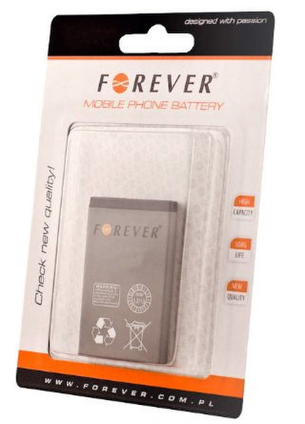 Forever 828236 Lithium-Ion 1500mAh rechargeable battery