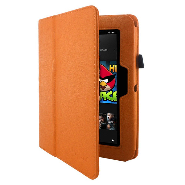 Skque SKQ-AMZ-KIN-HD-7-ORG 7Zoll Blatt Orange Tablet-Schutzhülle