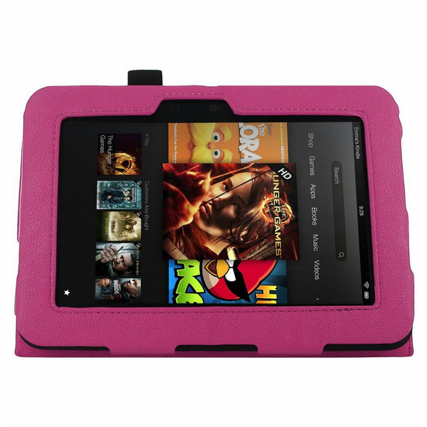Skque SKQ-AMZ-KIN-HD-7-HPK 7Zoll Ruckfall Pink Tablet-Schutzhülle