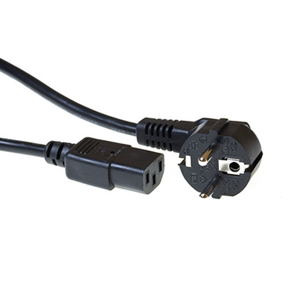 Ewent EW9185 1.5m CEE7/7 Schuko C13 coupler Black power cable