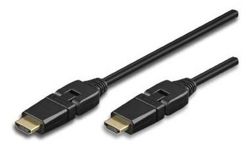 Techly 1m Highspeed HDMI Cable with Ethernet A M / AM Rotable ICOC HDMI-SE-010