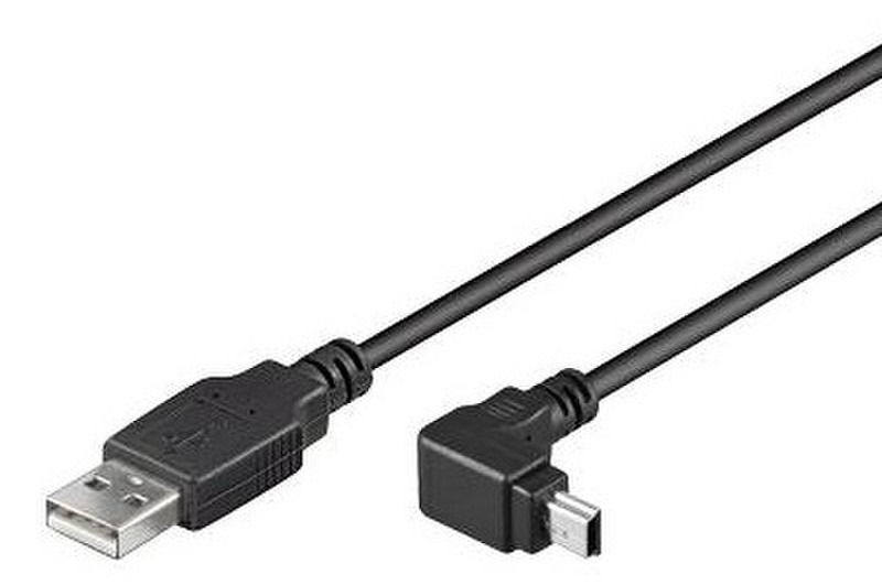 Techly 1.8m USB - Mini USB M/M 1.8м USB A Mini-USB B Черный