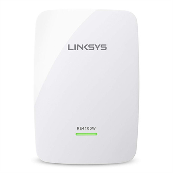 Linksys RE4100W-UK Network transmitter Белый