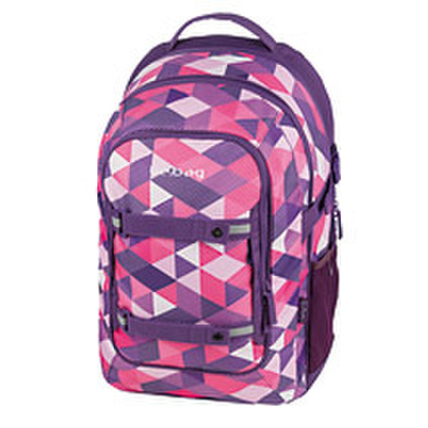 Herlitz be.bag beat Purple Checked Polyester Violett, Weiß